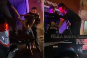 VIDEO: “No le pegues, es mujer”, le dicen a policía que golpea a mujer en Mérida